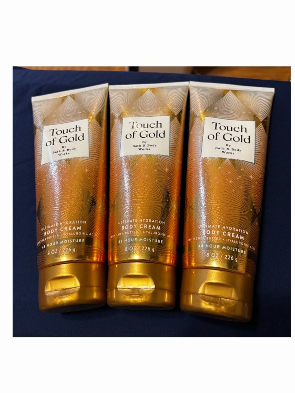 Bath & Body Works Touch of Gold 3 Ultimate Hydration Body Creams 8 oz Brand New